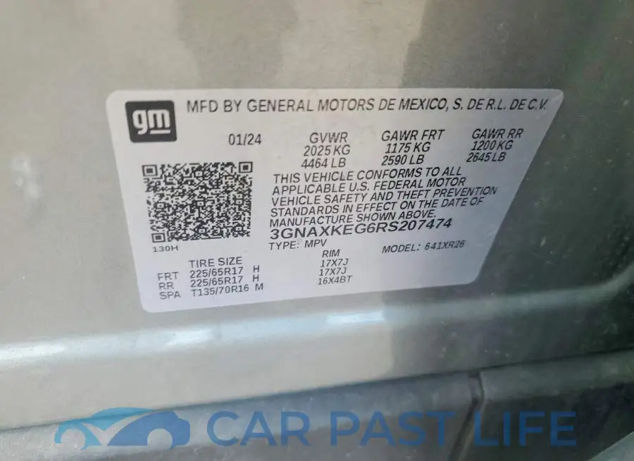 3GNAXKEG6RS207474# 12