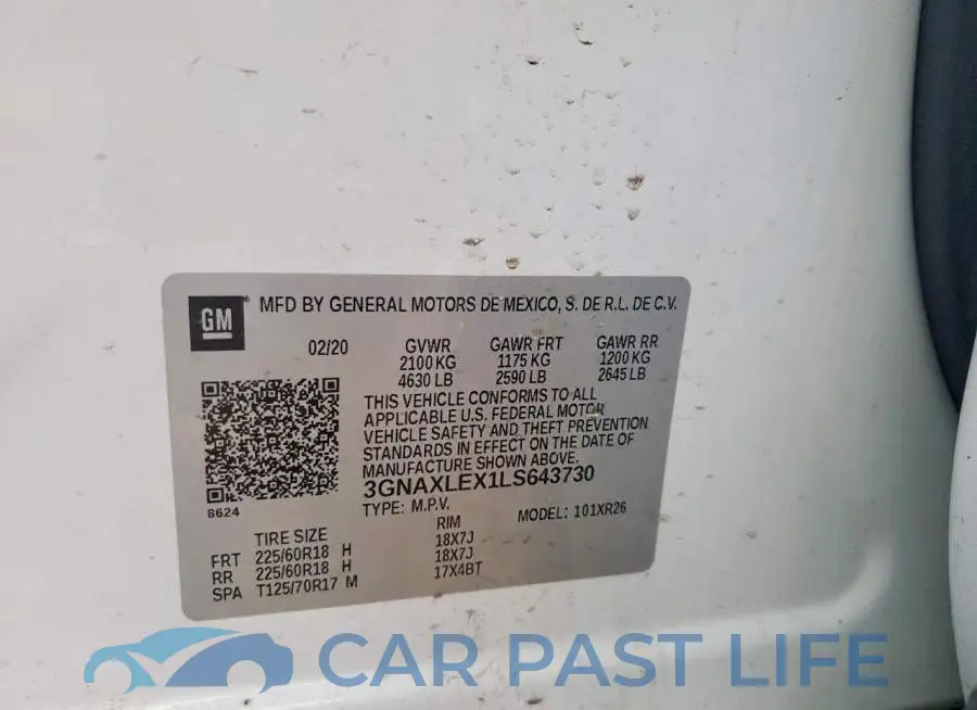 3GNAXLEX1LS643730# 13