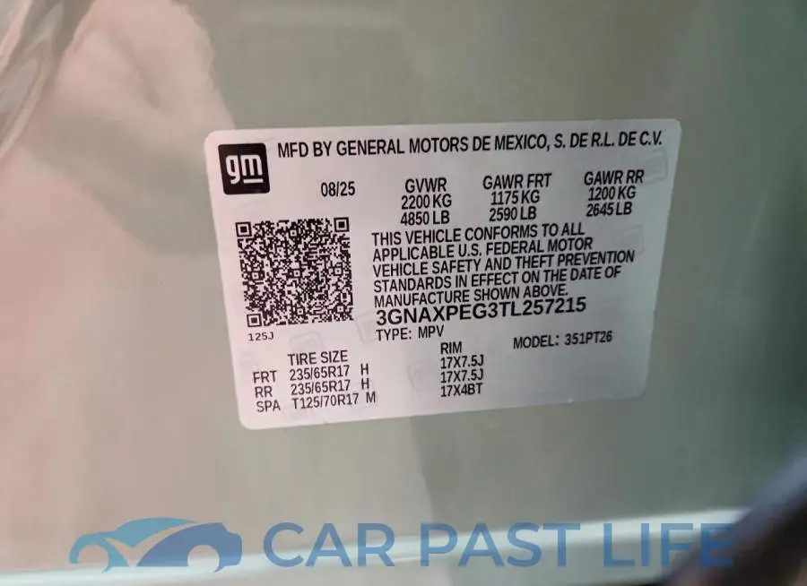 3GNAXPEG3TL257215# 13