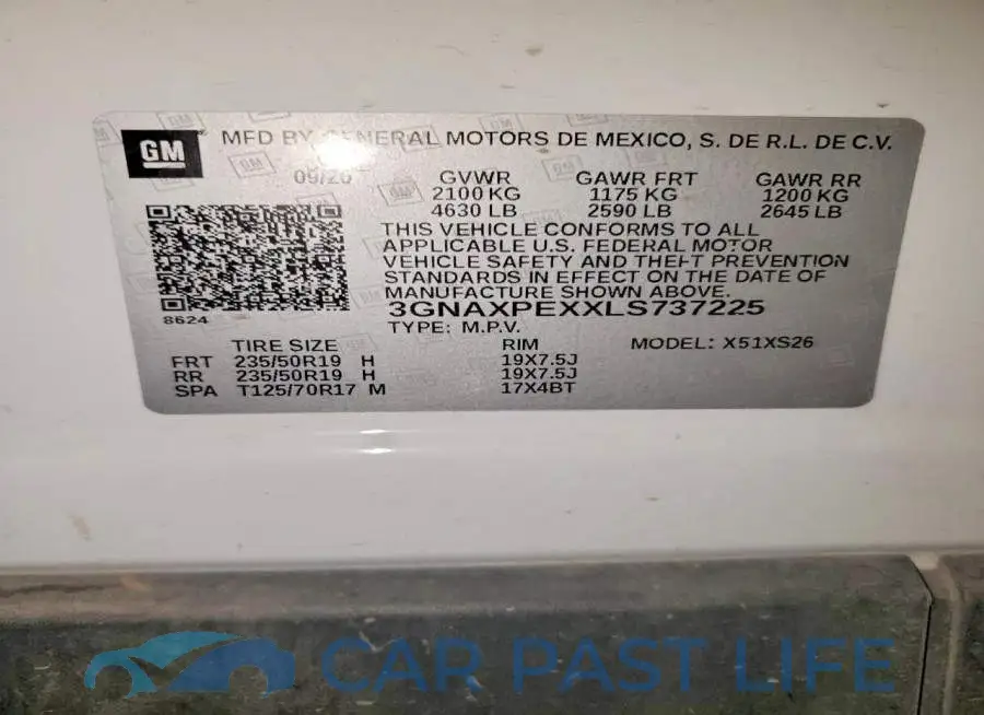 3GNAXPEXXLS737225# 12