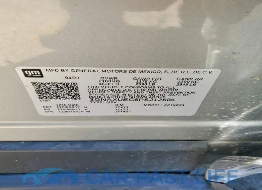 3GNAXUEG6PS212585# 13
