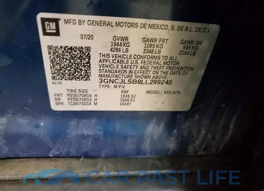 3GNCJLSB8LL299245# 13