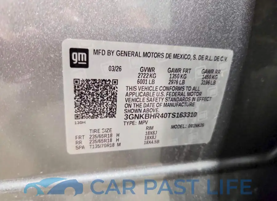 3GNKBHR40TS163310# 13