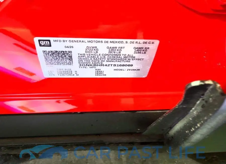 3GNKBHR42TS168069# 13
