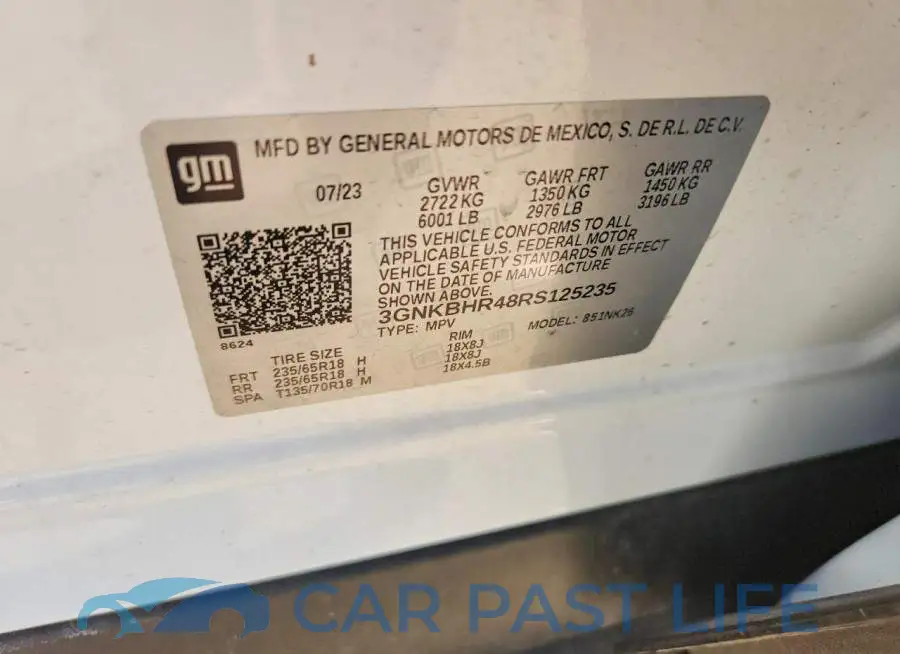 3GNKBHR48RS125235# 13