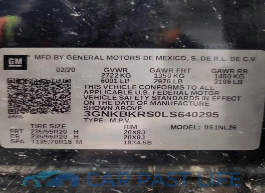 3GNKBKRS0LS640295# 13