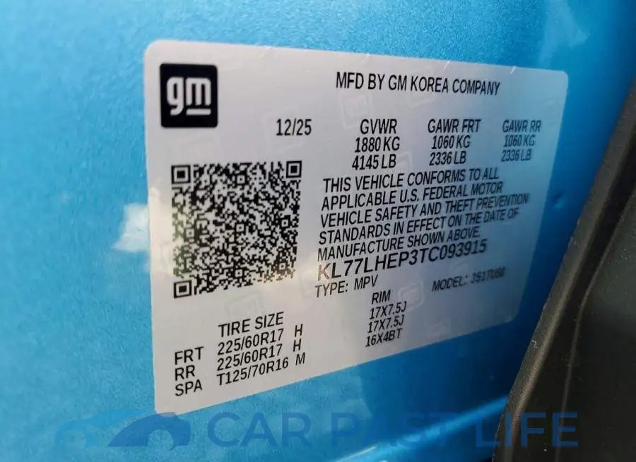 KL77LHEP3TC093915# 13