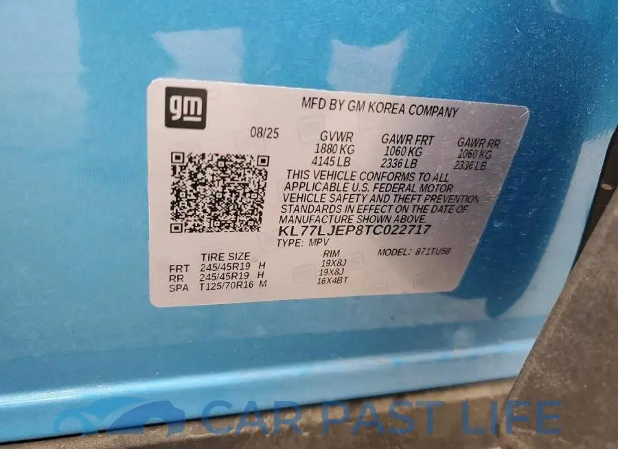 KL77LJEP8TC022717# 13