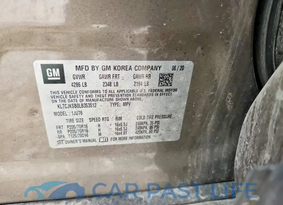 KL7CJKSB0LB353512# 13