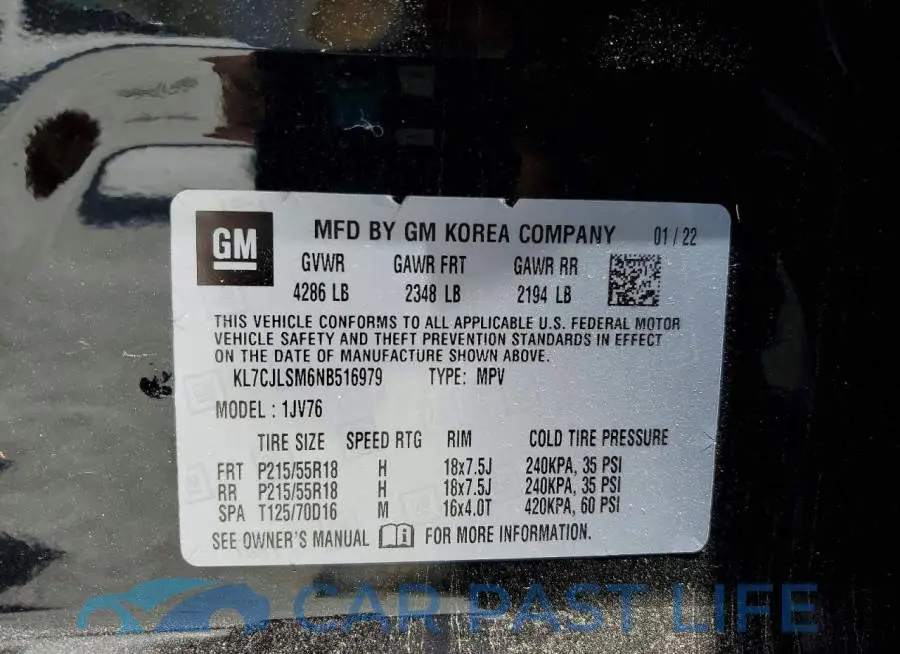 KL7CJLSM6NB516979# 12