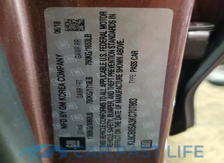 KL8CB6SA3KC707863# 13