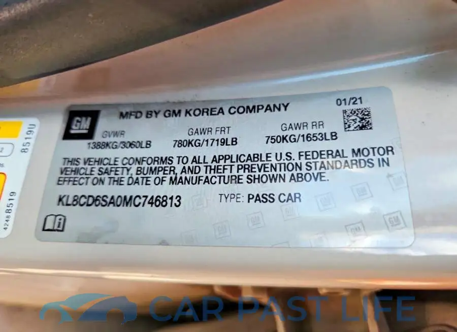 KL8CD6SA0MC746813# 12