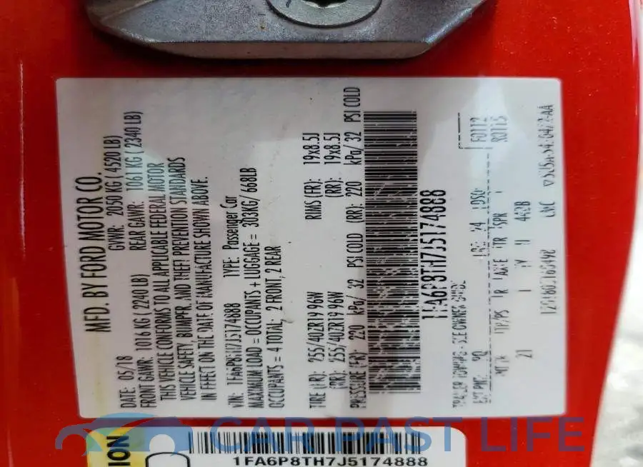 1FA6P8TH7J5174888# 12