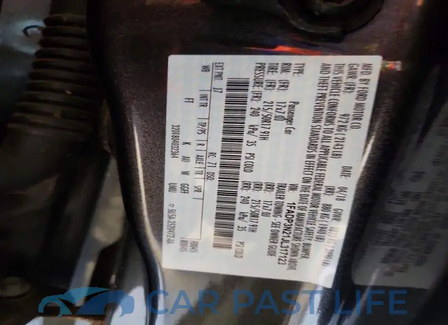 1FADP3N21JL317123# 12