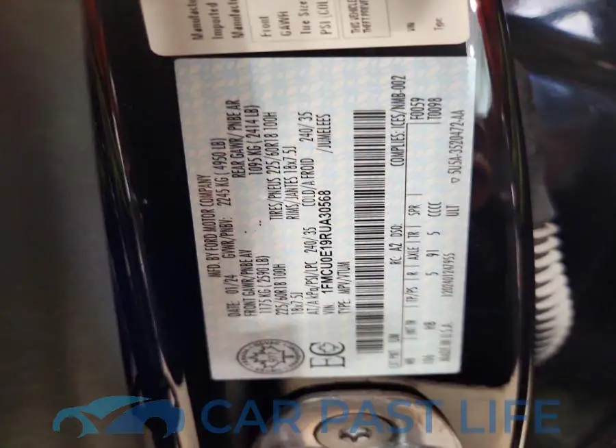 1FMCU0E19RUA30568# 13