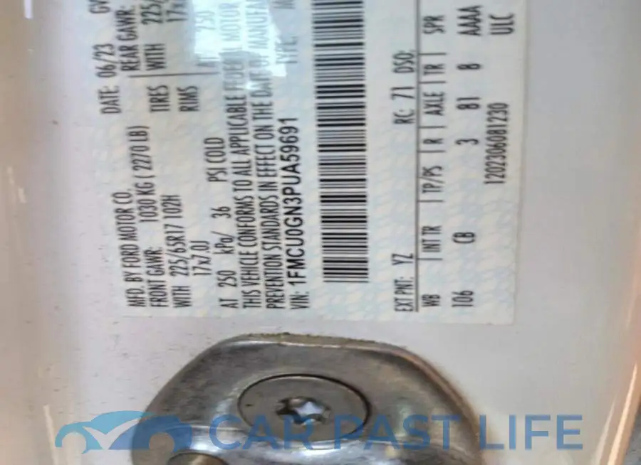1FMCU0GN3PUA59691# 13