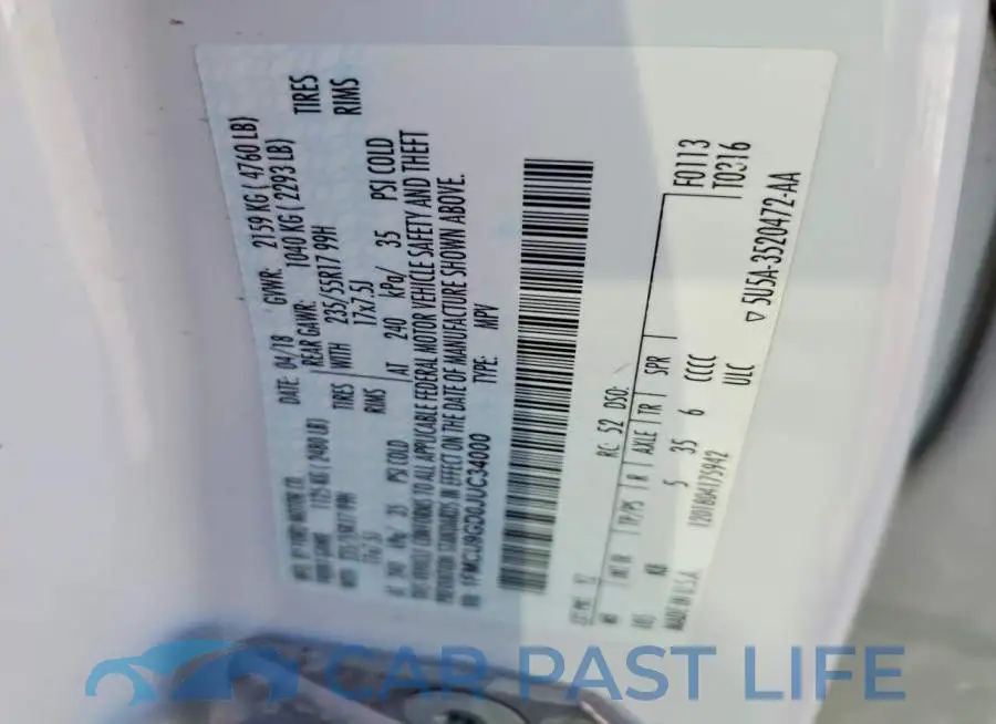 1FMCU9GD0JUC34000# 13