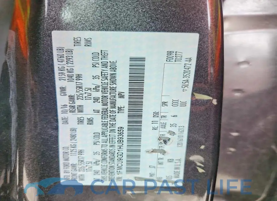 1FMCU9GD1HUB93659# 13