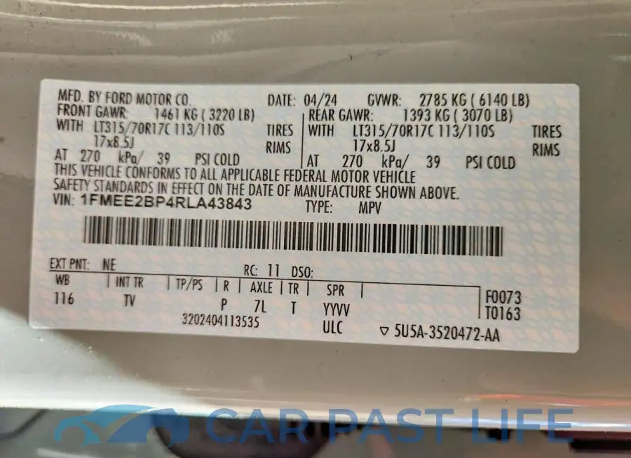 1FMEE2BP4RLA43843# 14