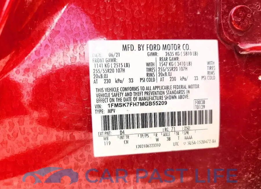 1FMSK7FH7MGB55209# 14