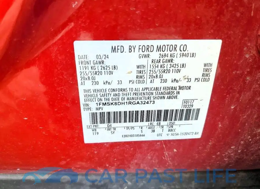 1FMSK8DH1RGA32473# 12