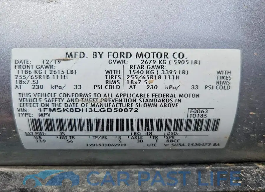 1FMSK8DH3LGB50872# 13