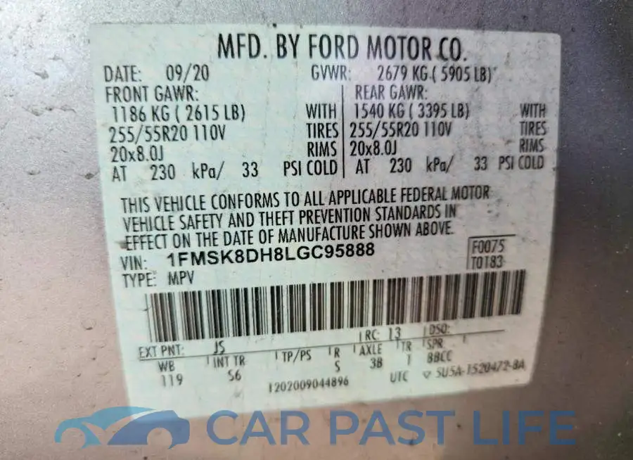 1FMSK8DH8LGC95888# 13