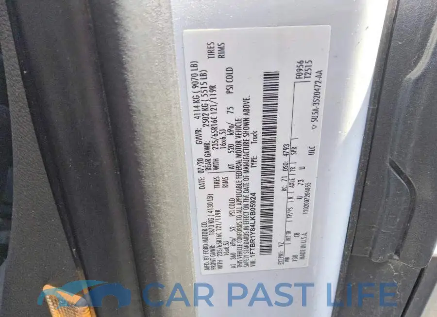 1FTBR1Y84LKB05924# 12