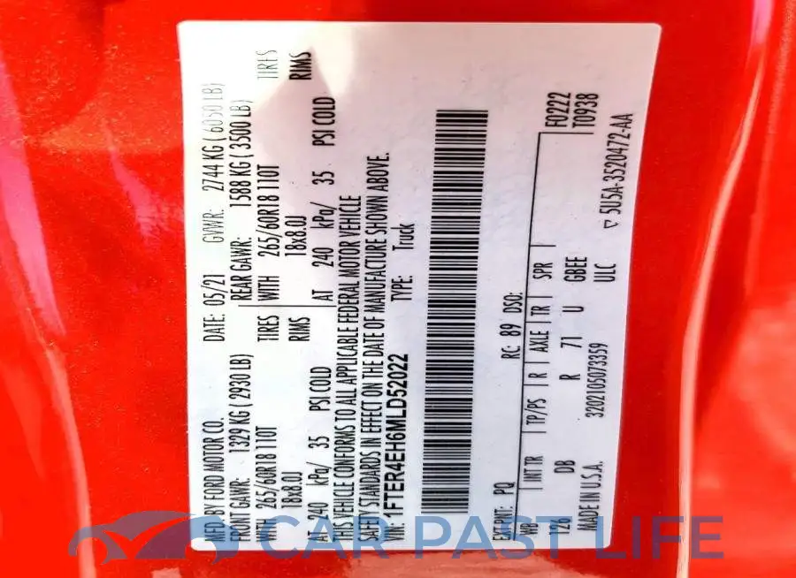 1FTER4EH6MLD52022# 12