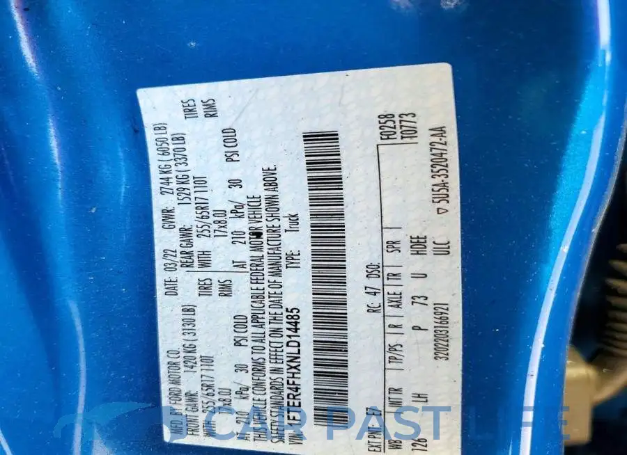 1FTER4FHXNLD14485# 12