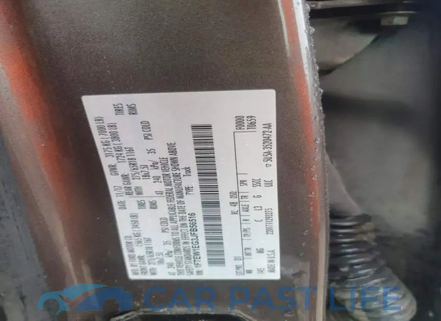1FTEW1EG3JFB56516# 12