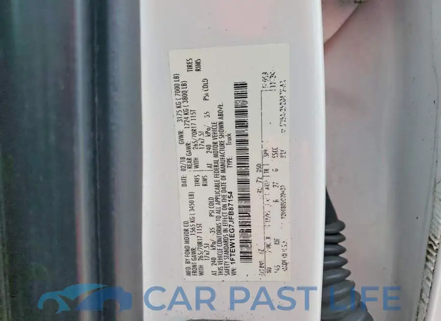 1FTEW1EG7JFB87154# 12