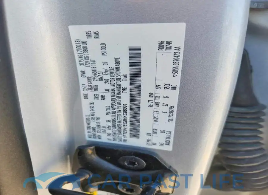 1FTEW1EG8HKC88091# 12
