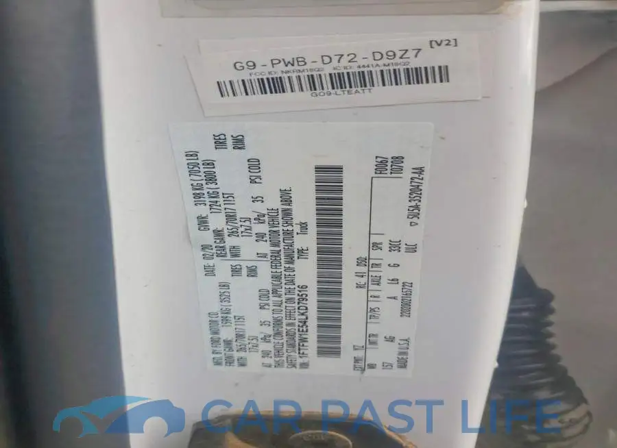 1FTFW1E54LKD79516# 12