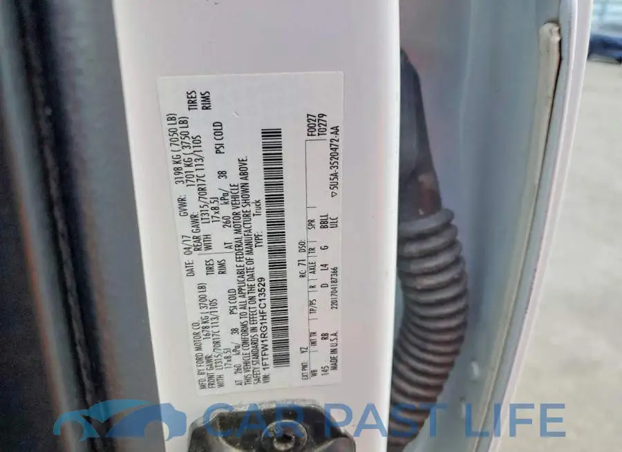 1FTFW1RG1HFC13529# 12