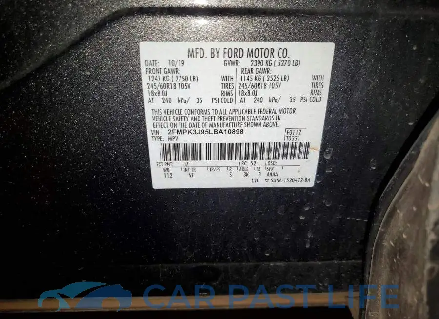2FMPK3J95LBA10898# 14