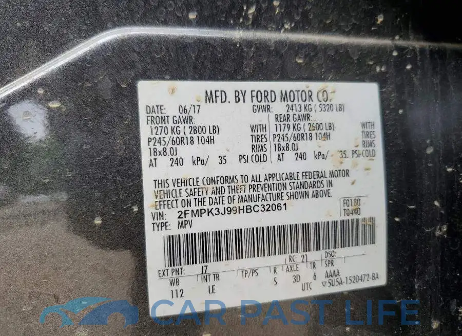 2FMPK3J99HBC32061# 13
