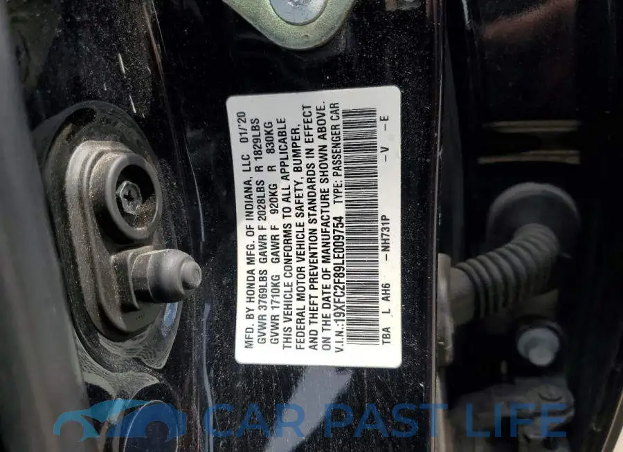 19XFC2F89LE009754# 12