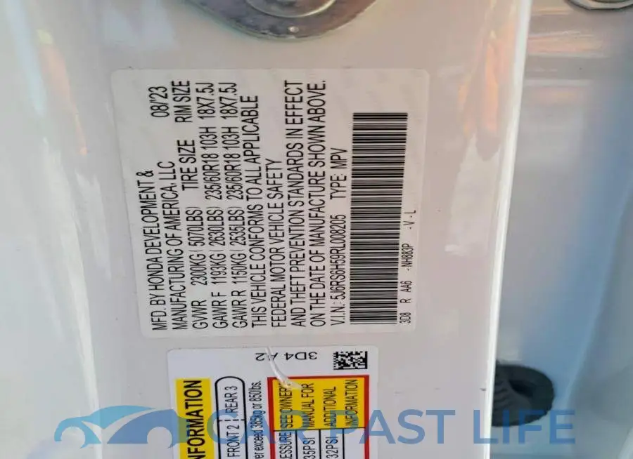 5J6RS6H59RL008205# 13