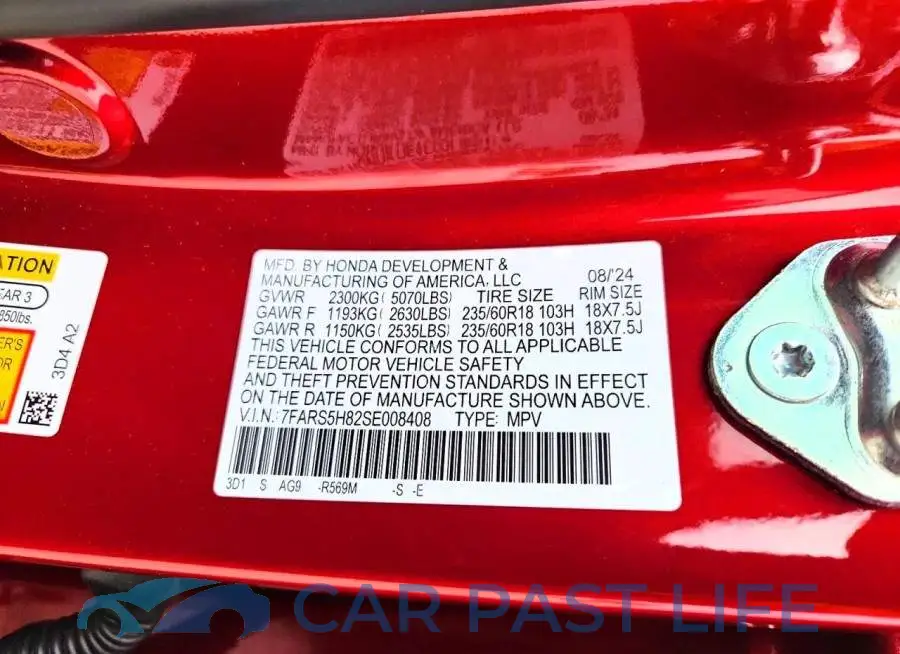 7FARS5H82SE008408# 12