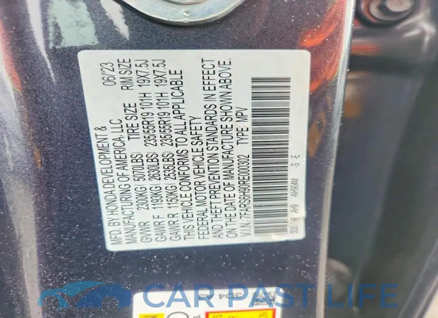 7FARS6H90RE000302# 14