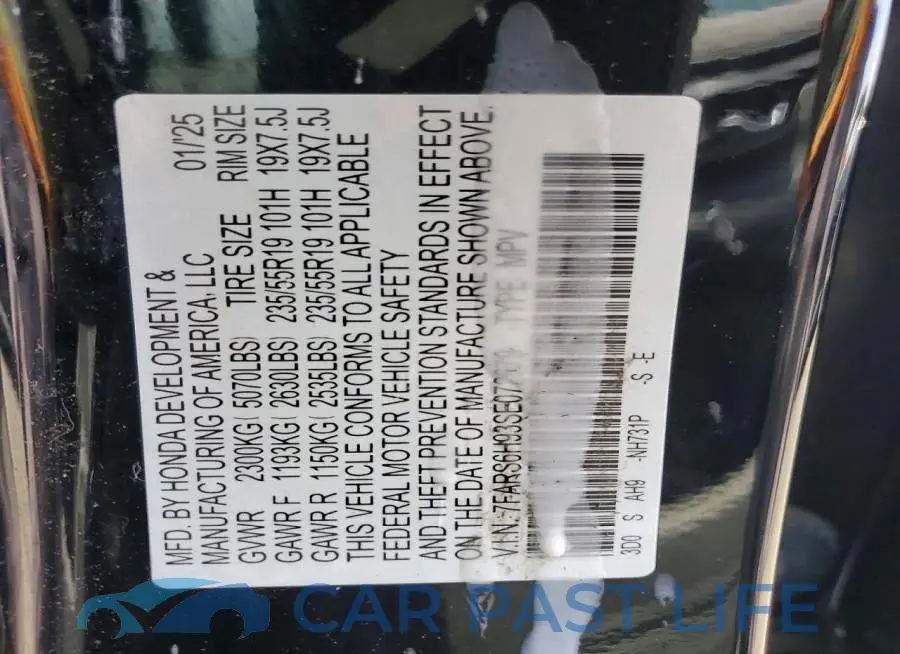 7FARS6H93SE072679# 13
