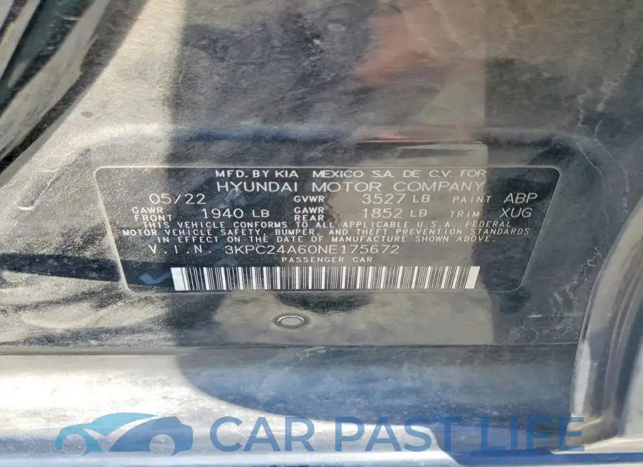 3KPC24A60NE175672# 12