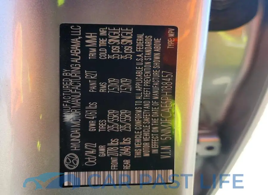 5NMJFCAE5PH188457# 13