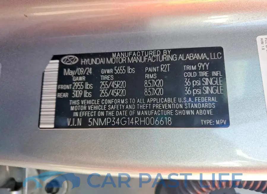 5NMP34G14RH006618# 13