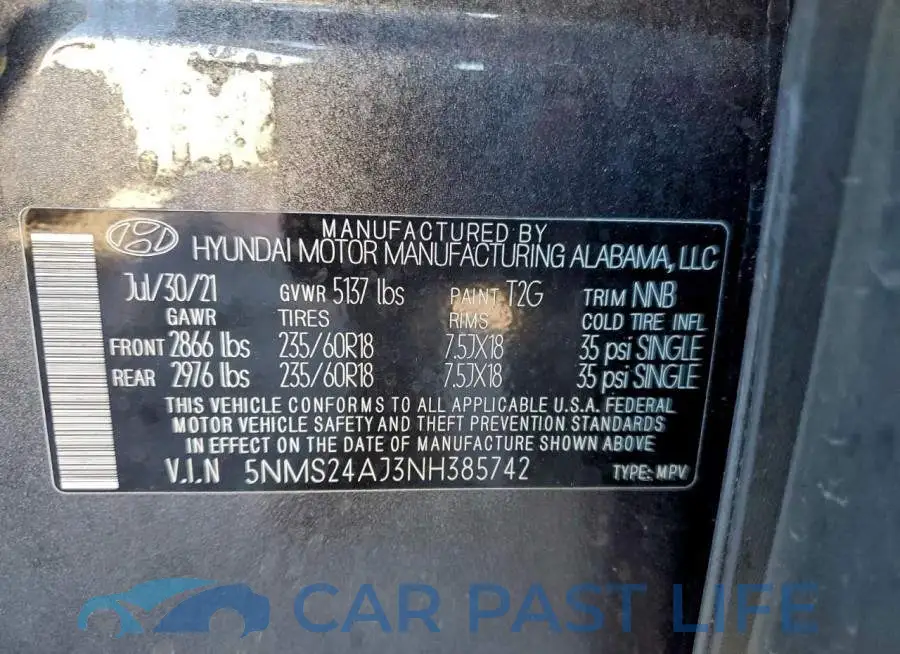 5NMS24AJ3NH385742# 14