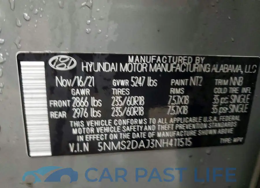 5NMS2DAJ3NH411515# 14
