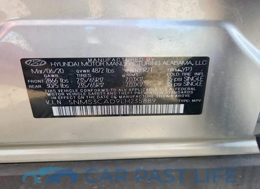 5NMS3CAD9LH235889# 13