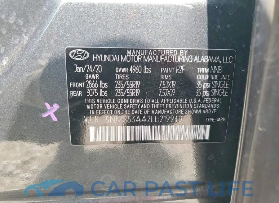 5NMS53AA2LH219940# 13
