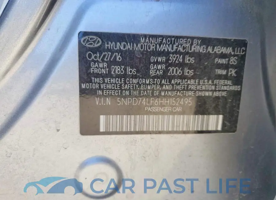 5NPD74LF6HH152495# 12